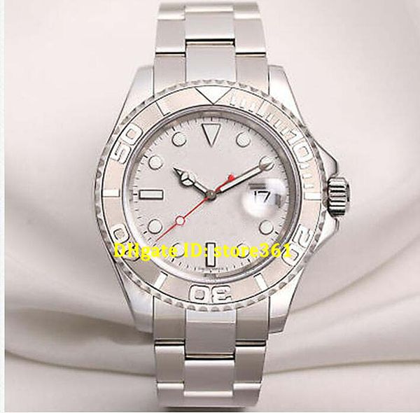 

luxury watches 16622 40mm steel/platinum full size mens "k" serial warranty man wristwatch, Slivery;brown