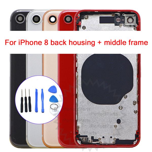 2019 Hot For Iphone 8g 8plus Back Battery Cover Back Glass Logo Adhesive Rear Door Panel Glass Housing Case Repair Replacement Part From Jameyang