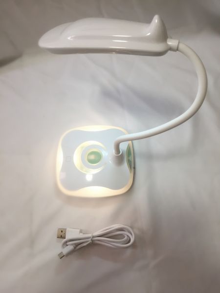 

led rechargeable desk lamp 3w with night light,360 degree flexible silicon lamp neck,3 level touching dimming switch