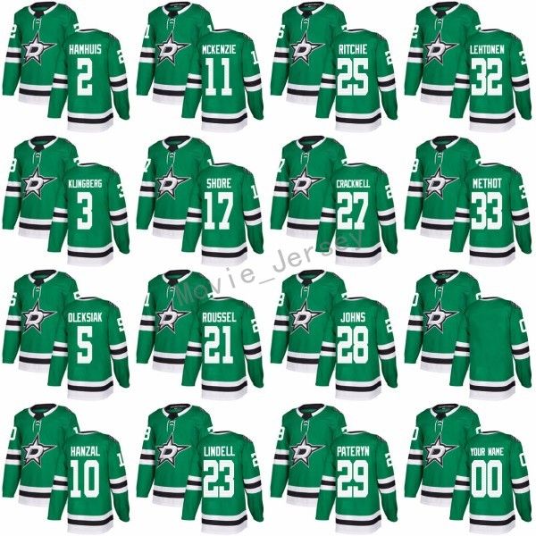 

2017 2018 Ice 18 Tyler Pitlick Jersey Custom 20 Brian Flynn 27 Adam Cracknell Dallas Stars Jerseys 29 Greg Pateryn 28 Stephen Johns Green