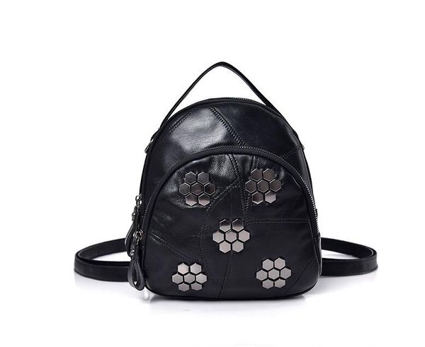 

cowhide +pu backpack leisure backpack lady bag travel bag small big capacity handbag woman bag backpack style fashion bags ak63