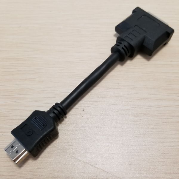 

hdmi to dvi 24pin + 5pin adapter extension data cable male to female black 15cm