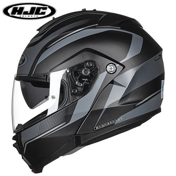 

hjc is-max ii motorcycle flip up helmet with double lens motorbike racing modular full face helmets removable washable liner
