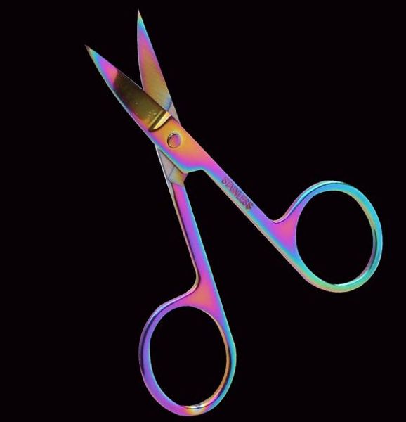 

beauty health stainless steel eyebrow trimmer scissors eye brow shaver knife hair removal beauty makeup tools