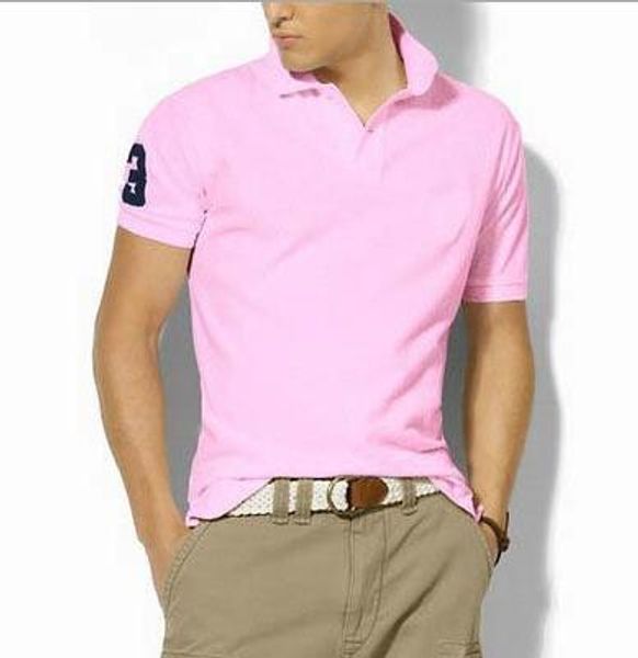 611s Camisetas Masculinas Verão Grandes cavalos pequenos Bordados Camisetas Masculinas Marca Designs Camisa Polo Masculina Manga Curta Casual Camisas Masculinas Slim Fit Polo Polo Masculina de Algodão