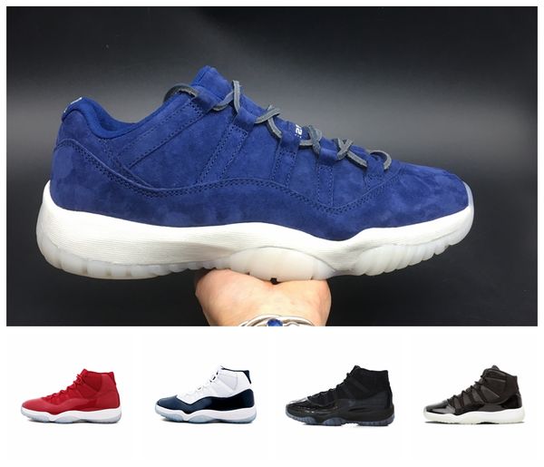 

11 prom night xi cap and gown 11s gym red prm re2pect midnight navy men basketball shoes bred space jam sport sneakers