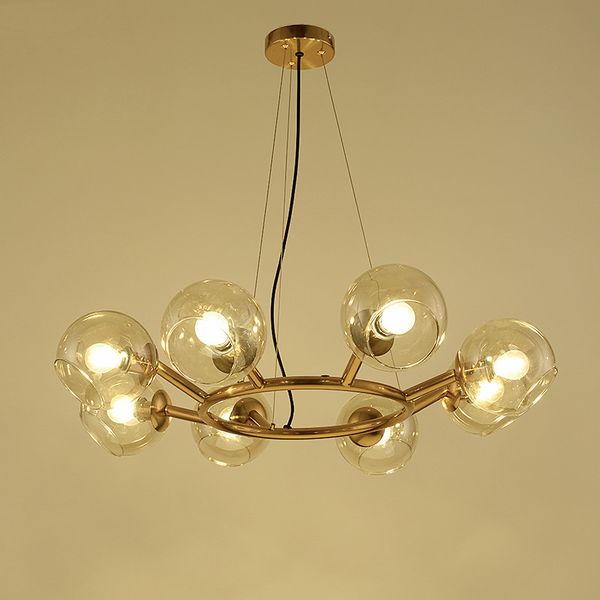 

modern pendant lights round 8 light e14 led chandelier glass beans pendant lamps lighting for living room hanging lamp suspend lamp