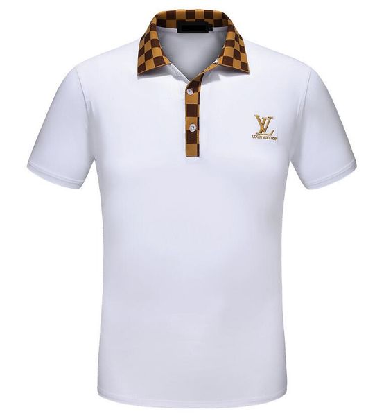 

Новое прибытие мужская отворотом поло повседневная футболка летняя мода вышивка