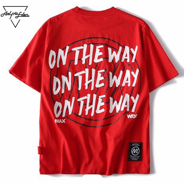 

aelfric eden letter printed casual streetwear t shirts men basic t-shirt pullover o-neck swag skateboard holiday t-shirts pa226, White;black