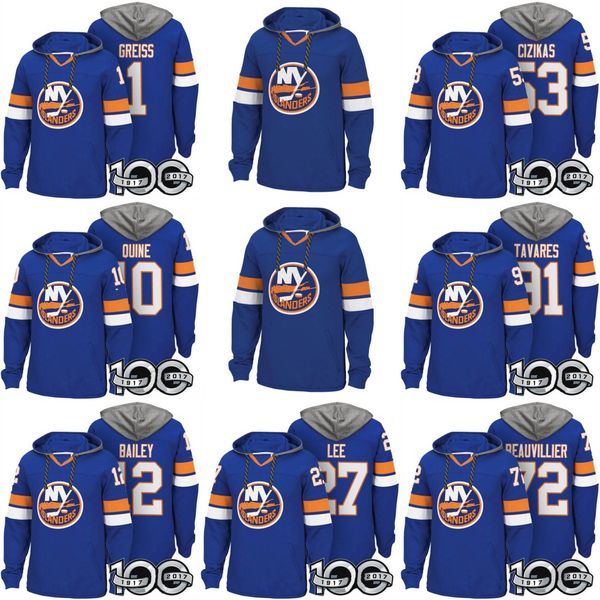 

New Your Islanders Hockey Hoodies John Tavares Anthony Beauvillier Shane Prince Tanner Fritz Nikolay Kulemin Shane Prince Alan Quine Jersey