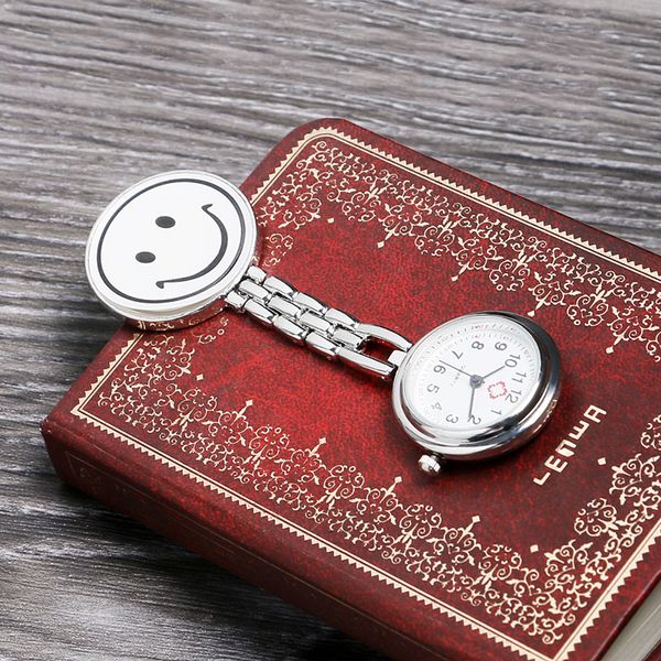 

fashion stainless steel nurse pocket fob watch, new silver medical doctor brooch quartz analog pendant watch, Slivery;golden