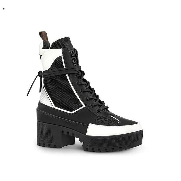 

2018 luxury brand women martin ankle boots in black chunky heel platform knight motorcycle cow leather designer winter boots size 35-41