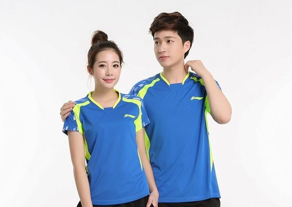 

li ning authentic badminton t-shirt men and women table tennis clothing jerseys sportswear quick-drying short-sleeved tennis train clothes, White;black