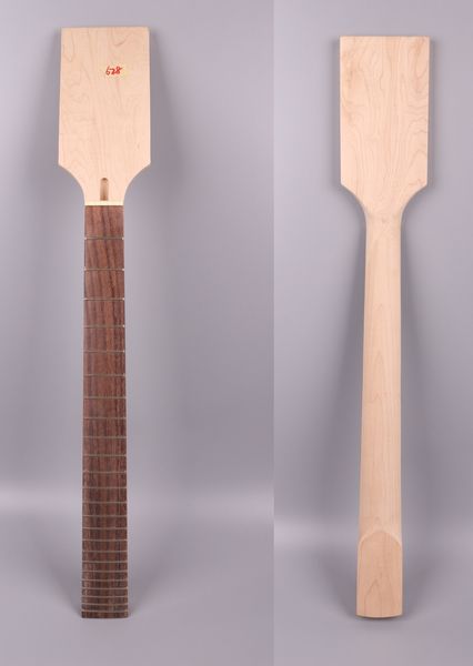 Pescoço da guitarra elétrica Paddle headstock 24 traste 24.75 polegada Maple truss haste de madeira guitarra elétrica substituição Yinfente marca # 2