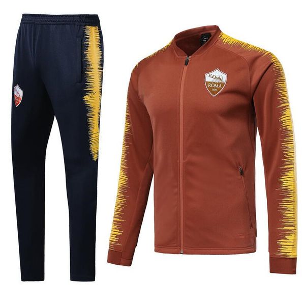 

Best quality2018 Rome Football jacket tracksuit 18 19 TOTTI de foot DE ROSSI DZEKO PEROTTI EL SHAARAWY jacket Training suit