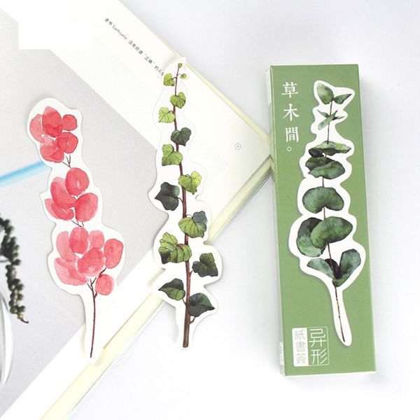 

10 set/lot green grass 30pcs bookmark for book mark vintage scrapbooking office tools school supplies separadores de libros f675