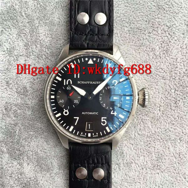 

Zf factory big pilot watch 7750 automatic very long power re erve apphire cry tal 316l tainle teel ca e black calf kin trap men watch