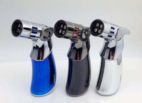

1300c metal welding oldering torch lighter portable large butane ga jet flame torch cigar lighter windproof metal torch dhl