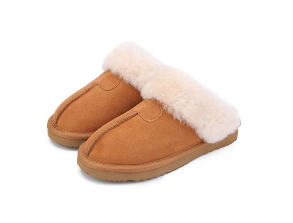 

slippers winter female winter women warm indoor slippers quality soft wool lady home snow shoes, Black