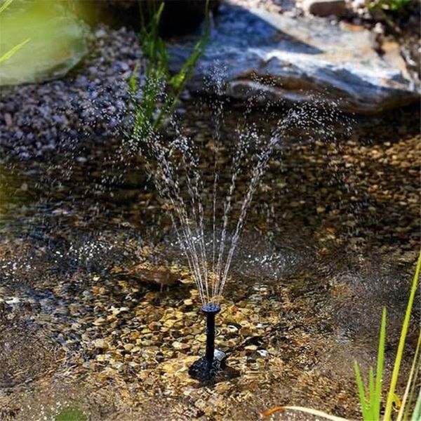 

small landscape pool garden fountains 7v solar power fountain water pump black