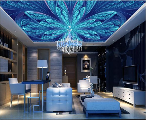 

3d ceiling murals wallpaper custom p non-woven wall murals fresh ethnic pattern ceiling wall-papers 3d on a wall