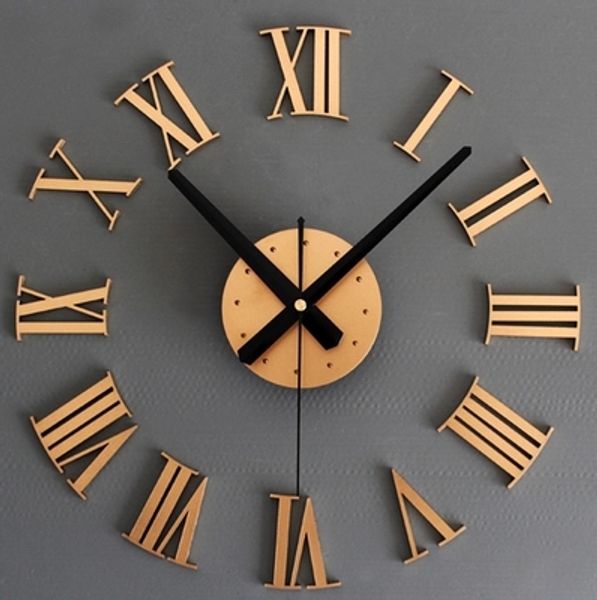 

2016 new home decor fashion modern quartz clocks living room diy wall clock 3d meetting room wall clock ing