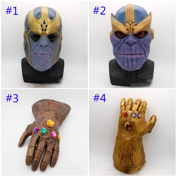 

Мстители 4 Endgame Thanos маска и перчатки 2018 Новый детский взрослый Хэллоуин косплей На