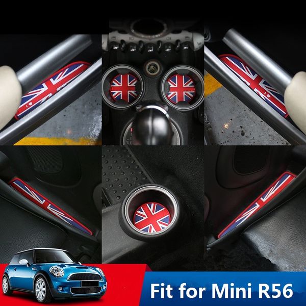 Car Styling Decor Door Groove Mat Pad Cup Holder Coasters Mat For