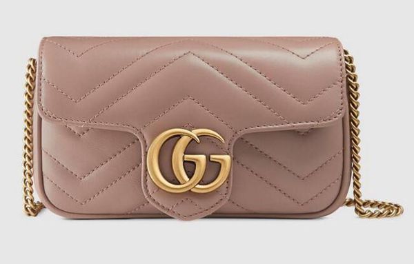 

2019 кожаная супер мини-сумка 476433 Женские модные показы Сумки через плечо Сумки чер