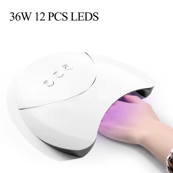 

ladymisty 36w uv led lamp for nails nail dryer 12pcs led nail lamp for curing all gels with sensor usb charge art tools