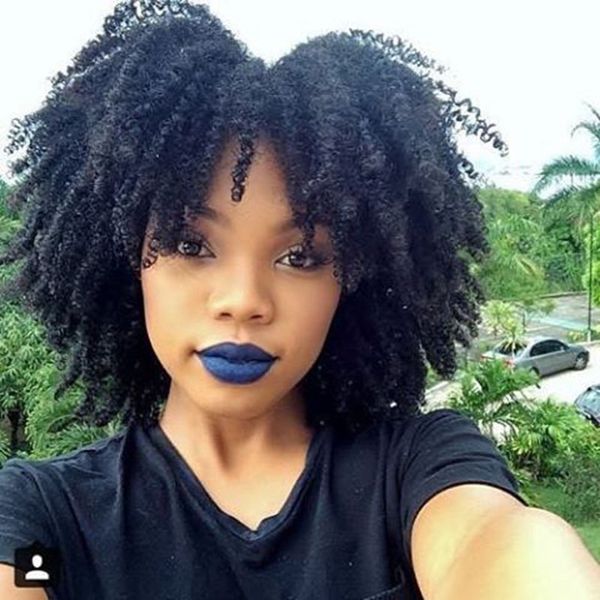 Hot Brazilian Hair African Americ Curly Wig Simulation Human Hair