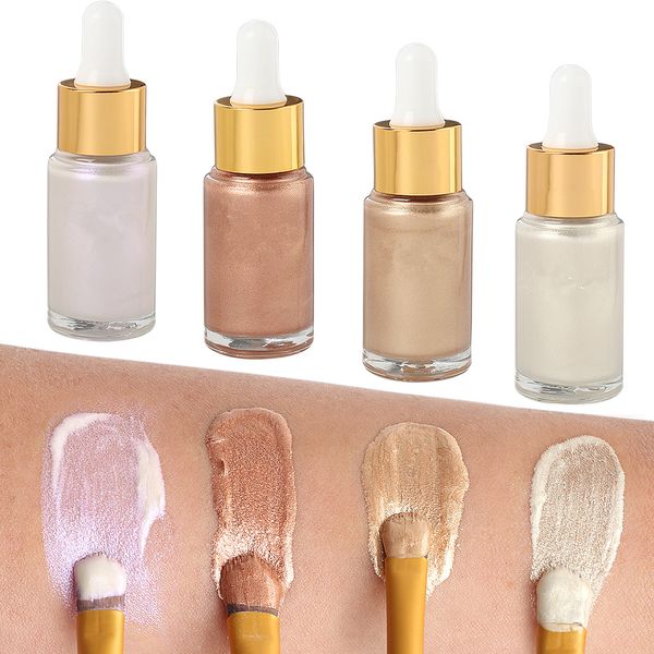 

waterproof face highlighter private label makeup foundation 4 colors liquid highlighter makeup liquid foundation face highlighter bronzer