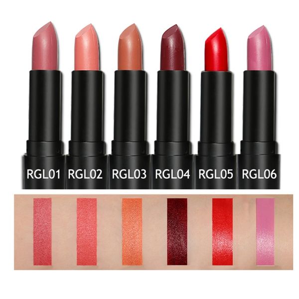 

6pcs/set matte lipstick easy to wear long-lasting lips stick gloss full professional makeup set 2018