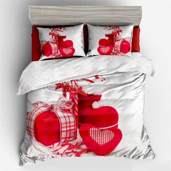 Christmas 3d Bedding Sets Duvet Cover Set Pillowcase Twin Queen