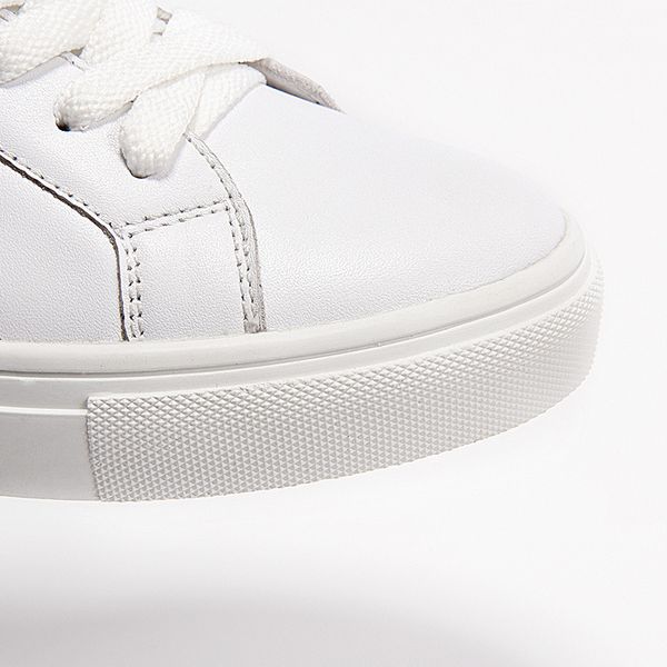 

Счетчик качества gernuine кожа кружева up женщины круглый носок белый женская обувь