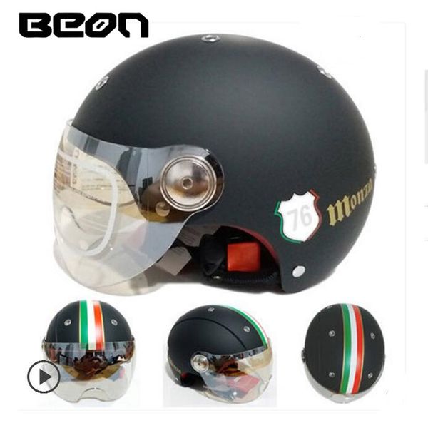 

2018 summer new europe ece attestation half face motorcycle helmet netherlands band beon half cover motorbike helmet made of abs