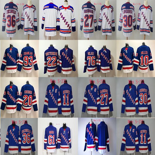 

11 Mark Messier Jersey 2017-18 Season New york Rangers Jersey 27 Ryan McDonagh 30 Henrik Lundqvist 36 Mats Zuccarello Hockey Jerseys Cheap