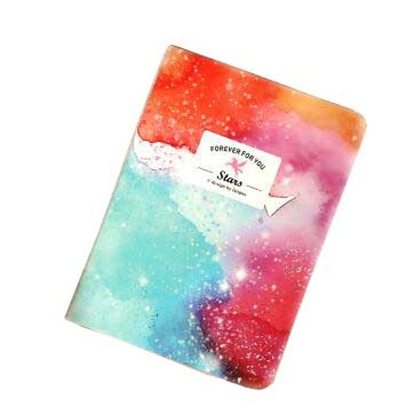 

12pcs/lot new fresh dream sky 64k series kraft paper blank inner page drawing beautiful diary students gift random, Purple;pink