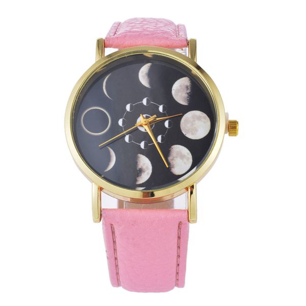 

mjartoria 2017 fashion woman watch sport hand wrist watch women moon ladies clock bracelet wristwatch 48, Slivery;brown