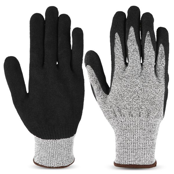 

anti cutting hiking gloves winter autumn sportwear working gloves abrasion resistant safety for garden farming motorcycle, Black