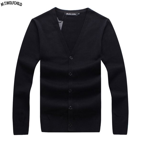 

2018 autumn mens long sleeve v-neck knitted sweaters 100% cotton mens knitted outerwear fashion slim -3xl, White;black