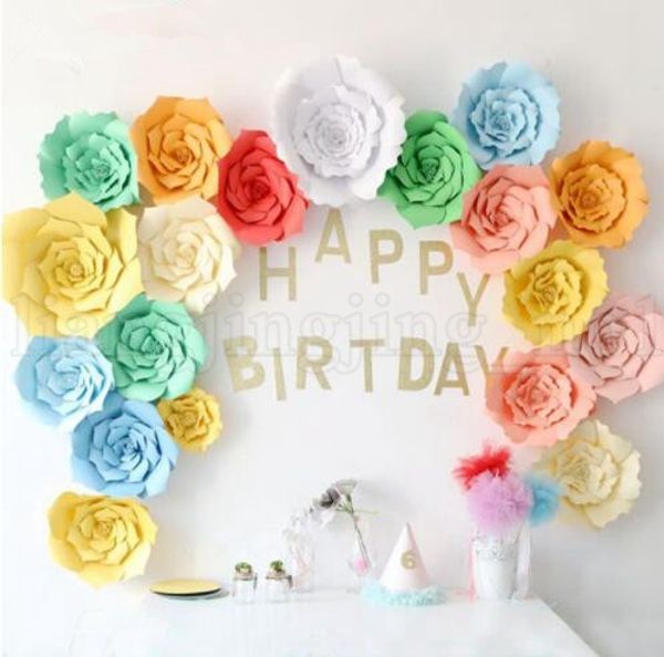 

20 см / 30 см / 40 см DIY Бумажные Цветы Фон Декор Стены Свадебные Украшения Партии День