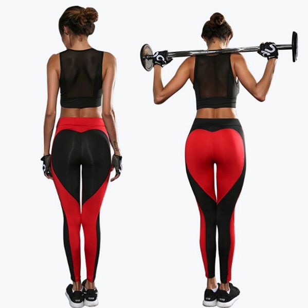 

Women's Sexy Pants Capris "LOVE" Graphic Sport Girl Skinny Stretchy Pants Tight Fitting Elastic Slim Fit Fitness Pencil Trousers