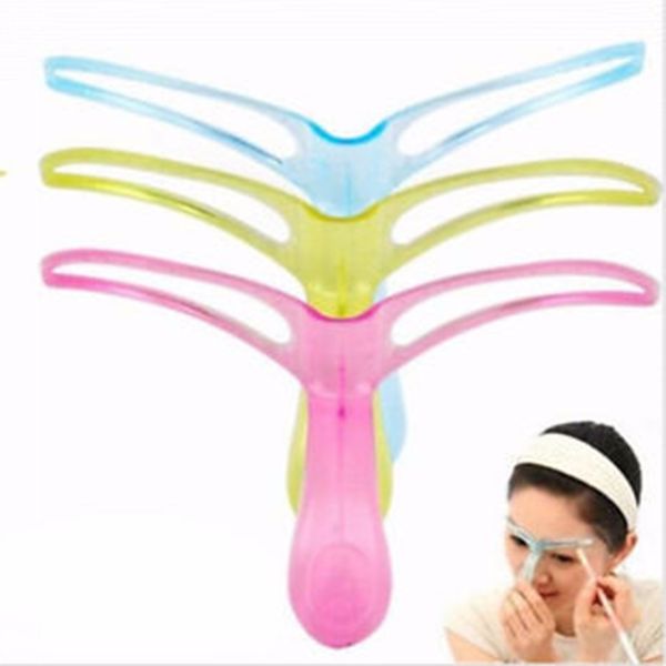 

random color diy eyebrow shaping grooming stencil eye brow shaper makeup kit tool