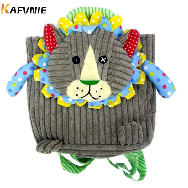

aged 1-3corduroy toddler backpacks stress reliever design mini cartoon schoolbag children school bags kindergarten girl boys bag y18110107