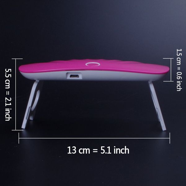 

yinikiz mini led lamp shell shape usb cable uv gel curing manicure nail art tool fast dryer