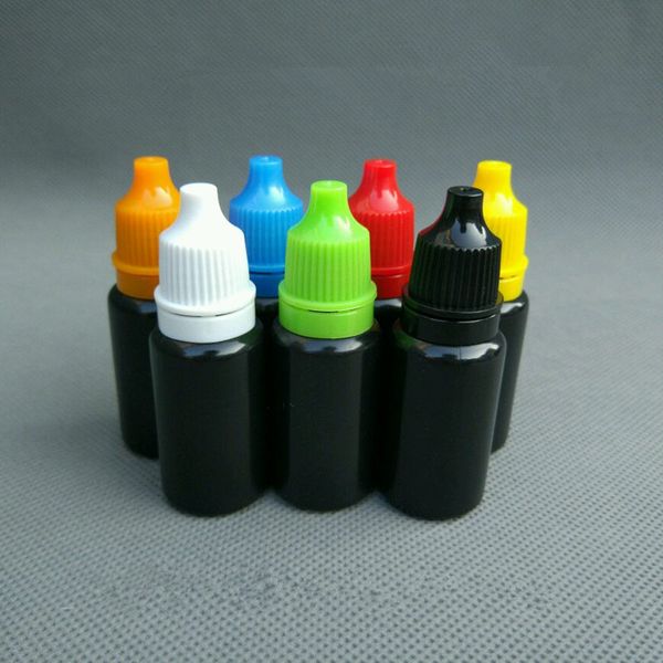 

10ml black plastic empty dropping bottles new style essence parfume liquid empty cosnetic containers fast shipping f410