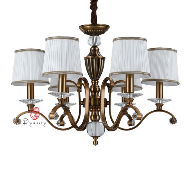 

dynasty lighting american chandelier art decoration antique copper brass fixture elegant fabric shape country l foyer cafe ship