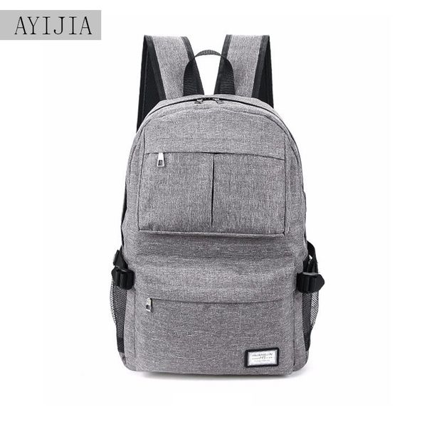 

male padded computer bag 2018 new casual bag junior high school student backpack travel large capacity business