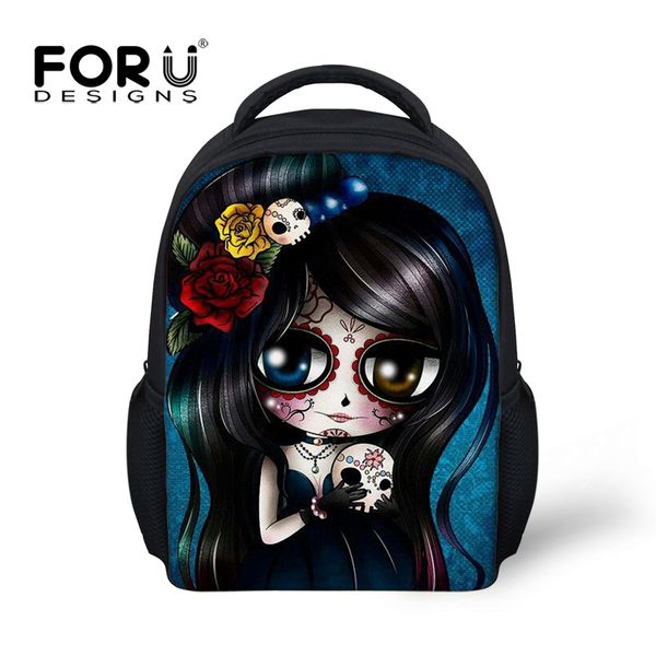 

forudesigns cute small backpack kids,3d cool skull printing backpacks children kindergarten fashion toddler schoolbags for girls